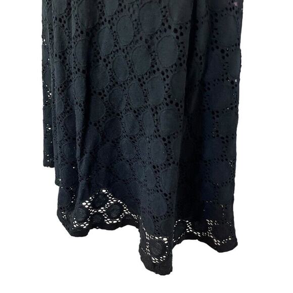 Ronni Nicole Womens Eyelet Lace Skater Short Sleeve Whimsigoth Short Dress S - Picture 10 of 16